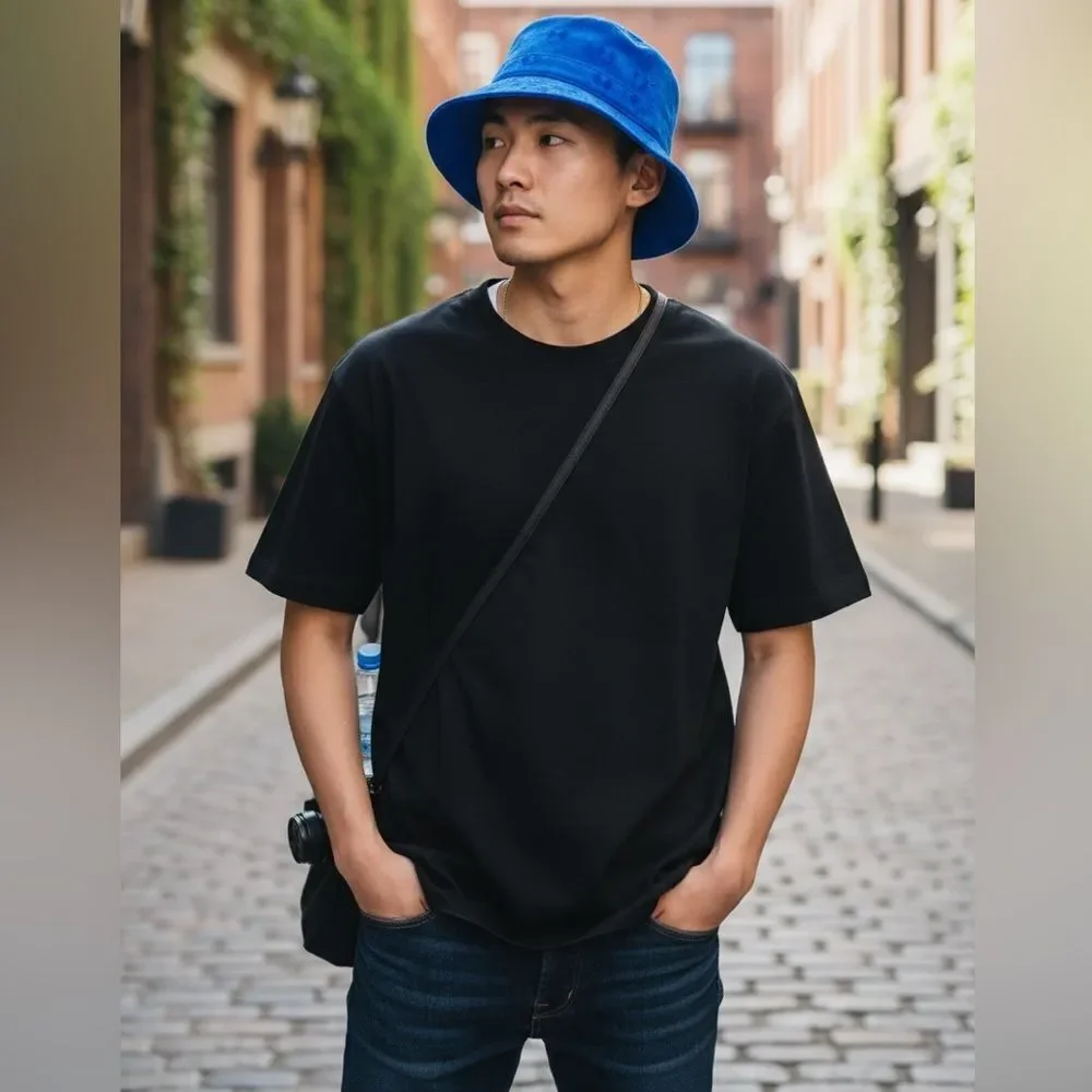 NWT Honor The Gift Unisex Blue Quilted Bucket Hat